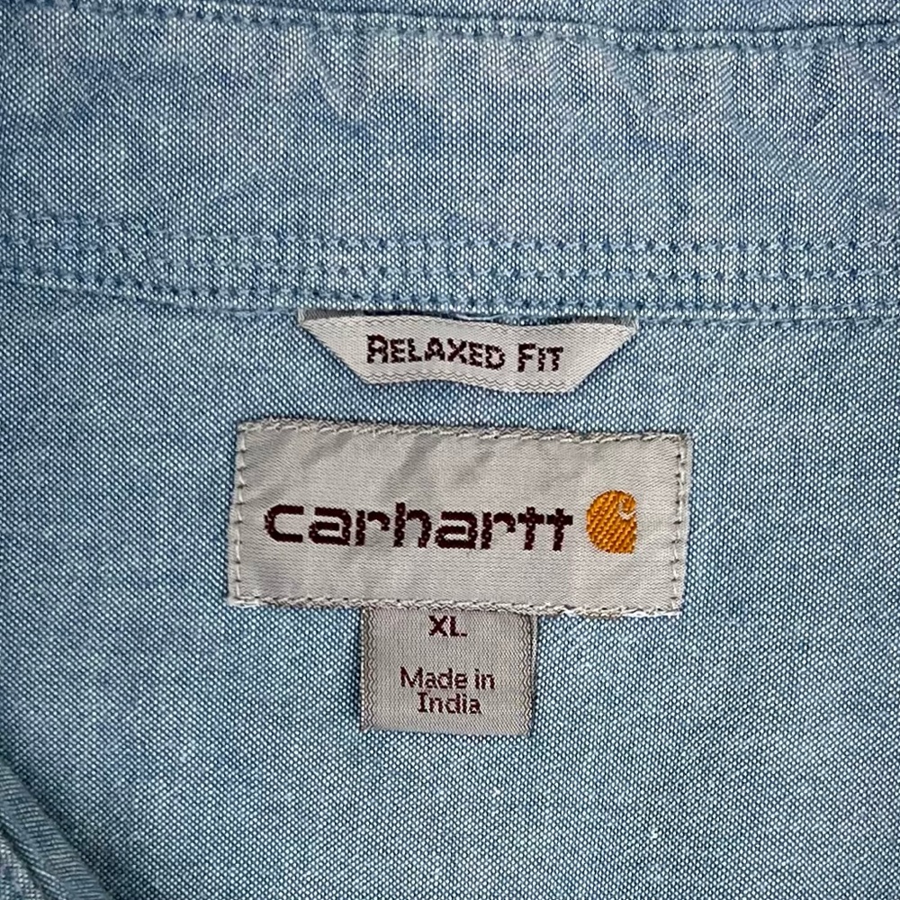 Carhartt Men's Relaxed Fit Short Sleeve Button Down Shirt - Picture 5 of 8